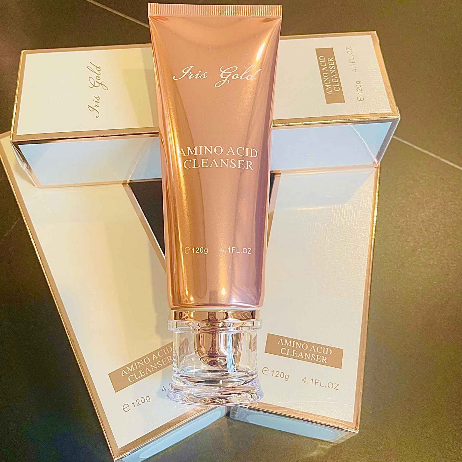 Sữa rửa mặt kim cương iris gold