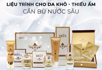 Liệu trình cho da khô thiếu ẩm cần bù nước sâu của Iris gold